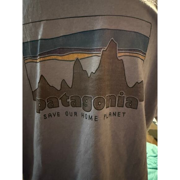 Patagonia Save Our Home Planet Tee, Dusty Lavender, Women's Size Medium - Picture 3 of 6